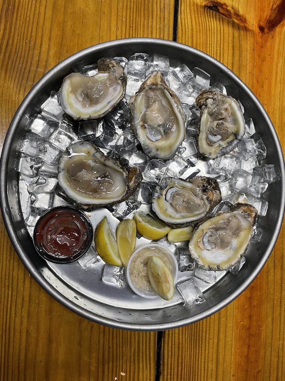Fresh Oysters Served on Ice